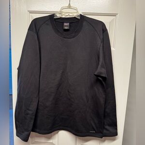 Patagonia Capilene Black Long-Sleeved Size L Fleece Lined Crew